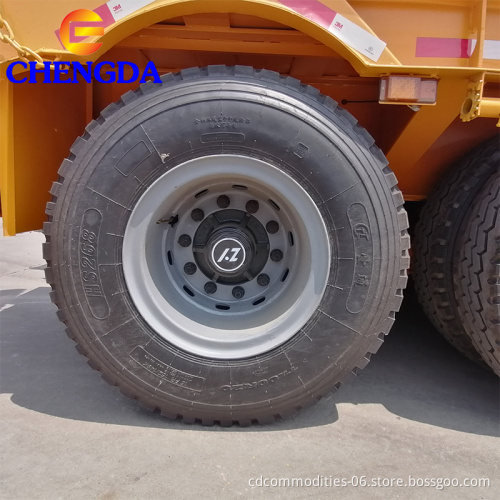 20 قدم 40 قدم منخفضة 40T 60T Tipper منخفضة مقطورة للبيع